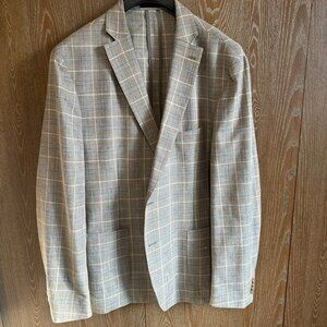 Michael Kors Tan Window Pane Jacket